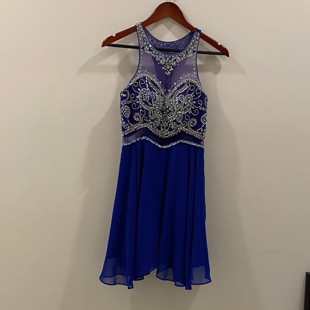 Rouge Black Label on Bright Blue Satin